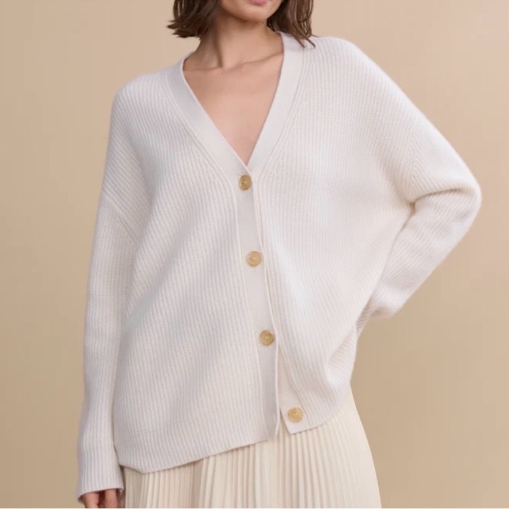Jenni Kayne Cashmere Cocoon Cardigan in Ivory